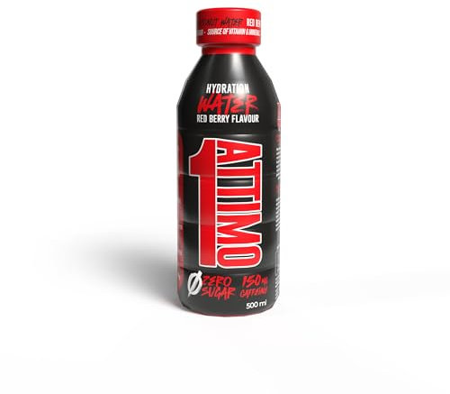1 Attimo in Forma Bevanda Idratante Acqua di Cocco 500ml | Energy Drink con Elettroliti, Proteine, BCAA, Vitamine e Minerali | Alta Energia e Recupero Muscolare (6-Bottiglie, Bacche rosse e caffeina)