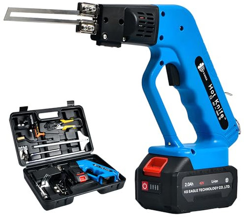 Hot Knife Foam Cutter, 150W Pir Insulation Cutter with 2.0Ah Lithium Battery, Maximum Temperature 600°C, Air Cooling, for Epp, Eps, Xps, Epe, Kt Board, Sponge