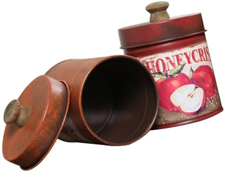 Yardenfun 2 Pièces Seau Vintage Petit Pot Créatif pour Fleurs et Plantes Dintérieur Rangement Pratique et Décoratif pour Bureau et Maison Empilable et Style Rétro