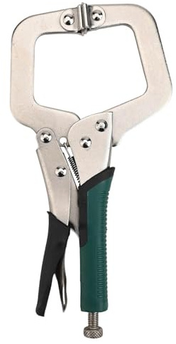 Wodsty Pinze di bloccaggio con morsetto a C, misura grande, 22,9/11/14/45,7 cm, regolabili, in acciaio ad alto tenore di carbonio, pinze per saldatura per lavorazione del legno e lavori elettrici
