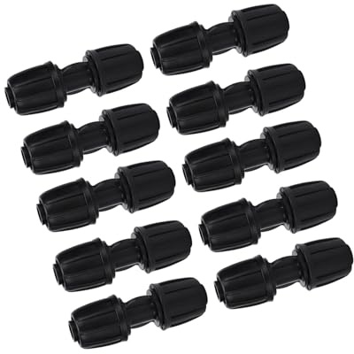 Qcwwy Conector de Agua Recto para Manguera de PE de 16 Mm, Accesorio de Riego por Goteo para Jardín, Conector de Manguera de 10 Piezas