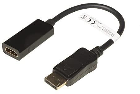 LINK LKADAT21003 – 3-pack DisplayPort 1.2 hanadaptrar → HDMI 1.4 hona 20 cm – guldkontakter, 4K @30 Hz – kompatibel PC, bärbar dator, bildskärm