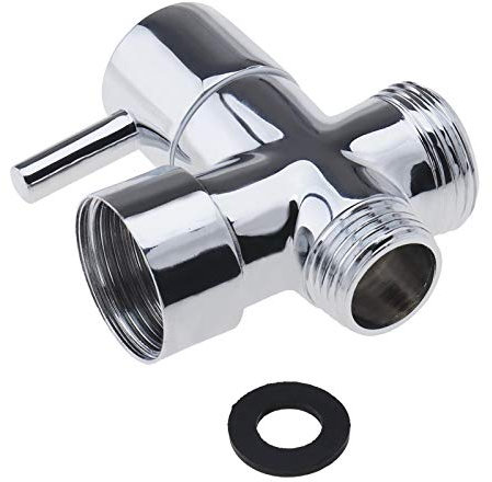 Polished Chrome Brass Shower Valve 3/4 1/2 BSP T Adapter for Bathroom Kitchen