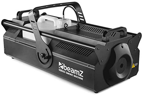 BeamZ S3500 Nebelmaschine DMX, 3500 Watt kraftvolle Rauchmaschine mit Timer, Funkfernbedienung, Intervall, Bedienfeld, 10 Liter Tank, für Große Events, Clubs, Bars Hochzeiten, Festivals