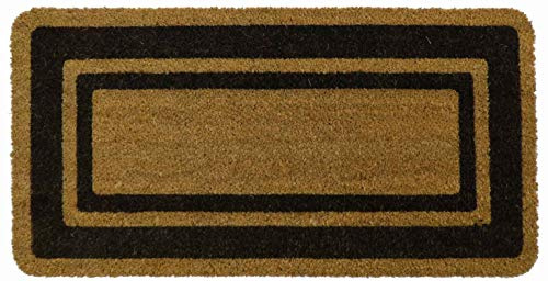 Paillasson en noix de coco naturelle BORDO 14 - MARRONE, 40x80 cm.
