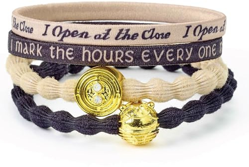 Harry Potter Time Turner and Golden Snitch Hair Band Set by The Carat Shop
