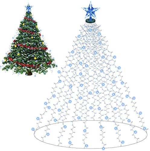 Herefun Luci di Natale, 16 * 2M 400 LEDs, Catena per Albero e Feste, 8 Modalità, IP44