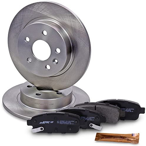 ATEC Germany Bremsenset Hinterachse inkl. Bremsscheiben Ø 268 mm Voll + Bremsbeläge Hinten Kompatibel mit CHEVROLET AVEO (T300), CRUZE, TRAX, OPEL ASTRA J (P10), MOKKA (J13)