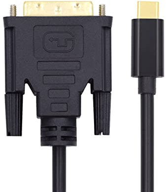 CY Cavo video di tipo C USB 3.1 USB-C a DVI Supporto 1080p 60hz Cavo 1.8m per Monitor Laptop HDTV