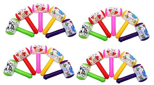 COSMEVIVI 20 Stk Hammer Bläst Auf Aufblasbares Hammerspielzeug Kinder Tylonal Ballonspielzeug Für Kinder Aufblasbarer Aufblasbarer Hammer Aufblasbarer Quietschhammer Musikspielzeug Colorful