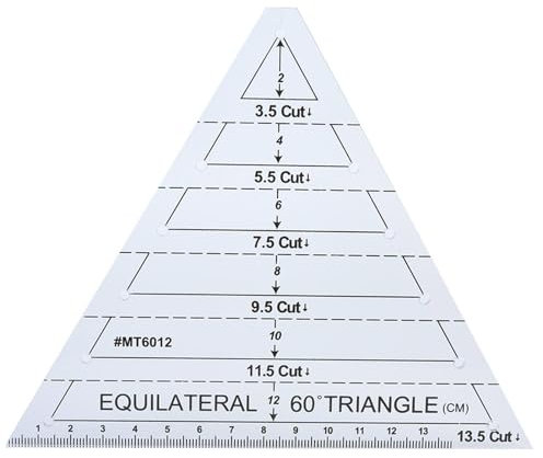 lvifloae Righello da disegno Triangolo Righello da disegno Triangoli Triangolo acrilico Alta trasparenza Scala originale Sarto Maker Righello per quilting Strumenti per la