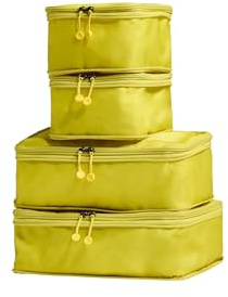 ANTLER - Cubos de embalaje de compresión, juego de 4 cubos de embalaje esenciales para maletas y mochilas, organizador de vacaciones, viajes y accesorios, fácil almacenamiento de ropa y zapatos, color