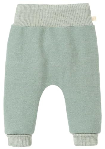 Pumphose Kinder-Hose Wollwalk elastischer Bund | 100% Bio-Merinowolle | für drinnen und außen | Frühjahr Sommer Herbst | Baby Kleinkind Unisex | Made in Germany | GOTS IVN Best | Jade Gr. 74-80