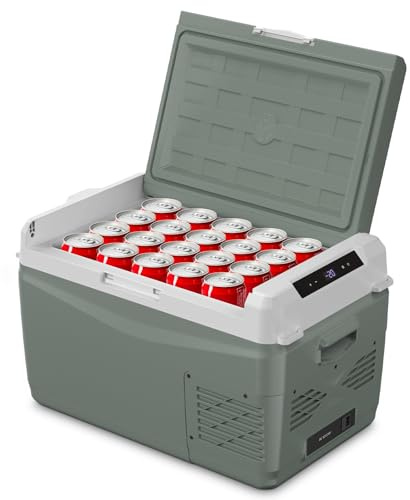 Alpicool GC30 - Frigorifero a compressore da 29 l, per auto, frigorifero, 12 V, 230 V, compressore portatile, per campeggio, pesca, viaggi, barca, camion, camper, da -20 ℃ a 20 ℃, con stampo per