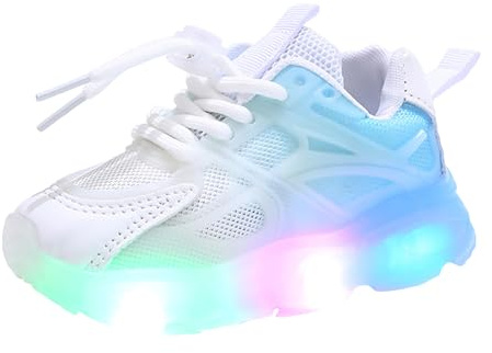 Zapatillas deportivas luminosas para niños de malla cómodas, zapatos con luces para niña niño, zapatillas al aire libre multideporte luminosas running calzado