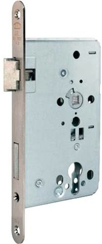BKS Zimmertür-Einsteckschloss PZ 20/80/72/8mm DIN L VA rd Kl 3