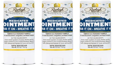 Rawleigh Medicated Ointment Stick 0.5 oz (14.2g) – Pack of 3