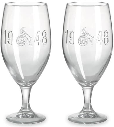 1.FC Köln Juego de 2 tulipanes de cerveza