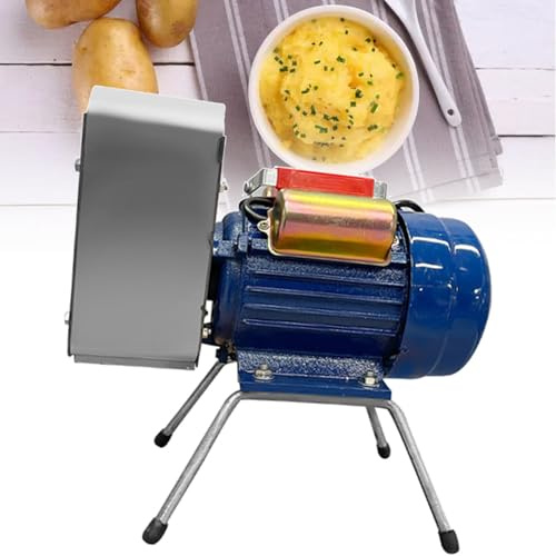 Kommersiell elektrisk potatisstötare, 750W potatisstötare i rostfritt stål, precisionsmald axel och kugghjul, produktionseffektivitet 20-30 kg/timme, för vitlök, tomater