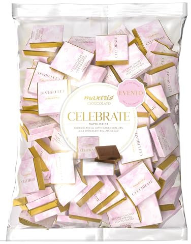 Cioccolatini Maxtris CELEBRATE BIMBA, colore ROSA, busta 1 kg.