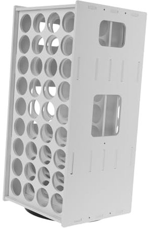 NUOBESTY Farblagerregal Flasche Lagerregale Handwerk Organizer Für Küchenspülen Sirup Organisieren Machen Veranstalter Farbregal Acryl Schubladen-Organizer Stapler Drehscheibe Hölzern Weiß