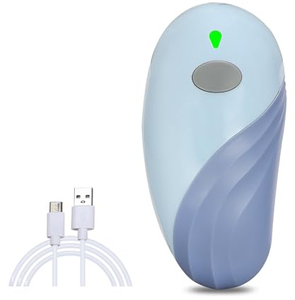 Rechargeable Auto Electric Can OpenerTouch Side Cut Opener Open Your Cans with A Simple Press of Button - Automatic,Smooth Edge,Food-Safe,for Kitchen for Seniors with Arthritis Small Size (Blue)