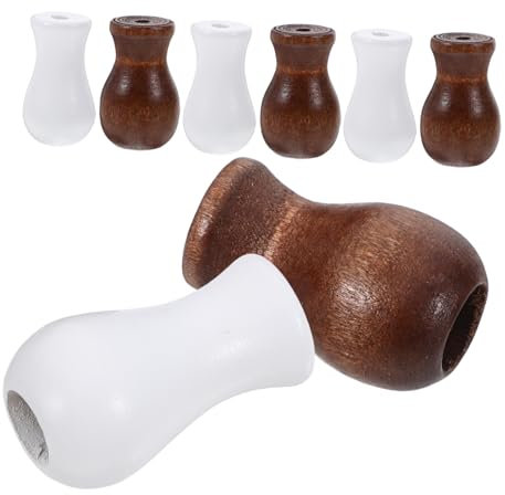 CRILSTYLEO Holzperlen Und Anhänger Für Rollo-zugschnur Ersatz-kordelknöpfe Dekorative Zugschnurknöpfe Für Vorhänge Und Jalousien