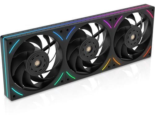 Thermalright TL-UB36 Ventilateurs de refroidissement pour PC à cadre unique de 360 mm, vitesse PWM 2150 tr/min, éclairage ARGB, flux d'air élevé, câble unique modulaire, pour châssis et