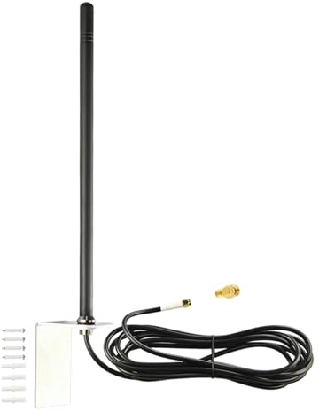 Boobrie Antenna 4G LTE per montaggio a parete per esterni, antenna cellulare Omni Cavo da 3 m SMA maschio e RP-SMA connettore maschio per router 4G LTE Gateway Modem Spypoint Tactacam Stealth Cam