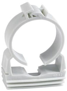Index Fixing Systems LSABMUG18 Mehrzweck-Nylon-Rohrclip AB-MUG | geeignet zur Befestigung mit Gasnagelgeräten, UV-beständig, für PVC-Rohr, Stahlrohr, Kupferrohr | Durchmesser: 18-20, 6 Stück