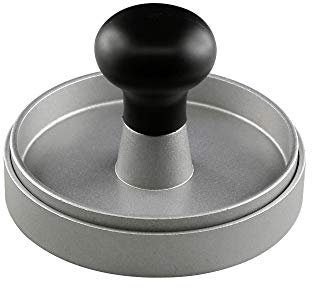 Grill & more Essentials Burgerpresse Patty Maker Hamburger-Presse Grillzubehör, aus Aluguss, Antihaft, mit Rillenstruktur, Ø Innen 11 cm
