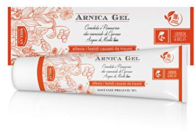 Helan I Rimedi - Arnica Gel for Bruising and Swelling with Organic Arnica Montana and Cypress Tree Essential Oil, Instant Relief After a Trauma, Suitable for Adults and Children - Made in Italy 100 ml