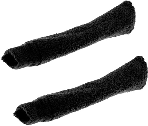 RAHBI 2PCS Badminton Tennis Raquette Poignée Grip Tape, Serviette Wrap Over Grip Cover, pour Tennis Badminton Squash Sports (Noir)