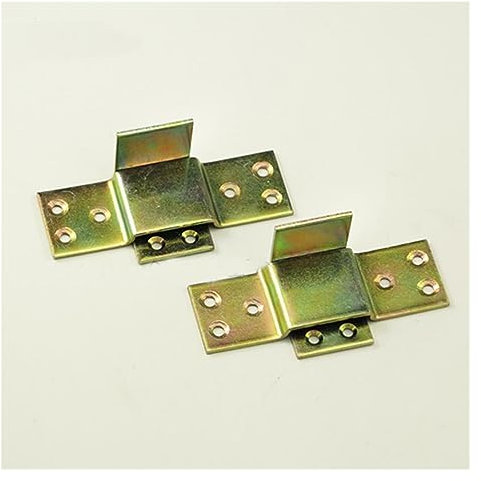 PRIMUZ Metall-Verbindungsbeschlag for Dicke Betten, unsichtbare Möbel, Bettscharnier, Eckzubehör, 10 Stück