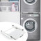 Vkechh Cadre de montage intermédiaire pour machine à laver 60 x 60 cm, cadre de connexion pour machine à laver et sèche-linge avec étagère, cadre de connexion pour machine à laver et sèche-linge