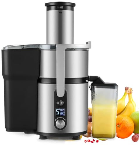 Extractor De Exprimidor Centrífugo,Home Gan Shuji Ajuste De 5 Velocidades,Exprimidores De Separación De Residuos De Jugo De 1250 W,Diámetro Grande De 84 Mm,Ventilador De Enfriamiento Incorporado