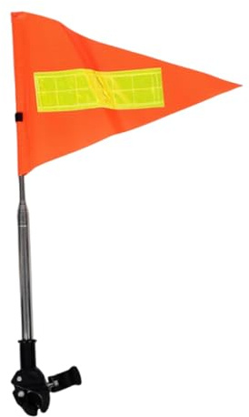 Euyehn Bandera de Seguridad para Bicicletas, Banderines De Seguridad Para Bicicletas, Accesorios Para Carritos De Golf, Scooter, Silla De Ruedas Y Niños Al Aire Libre