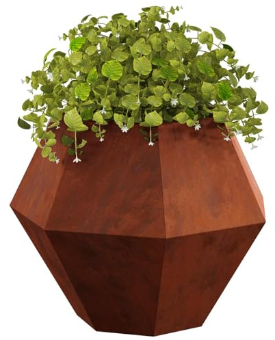 vidaXL Jardinera Oxidado 75 x 75 x 60 cm Acero Oxidado