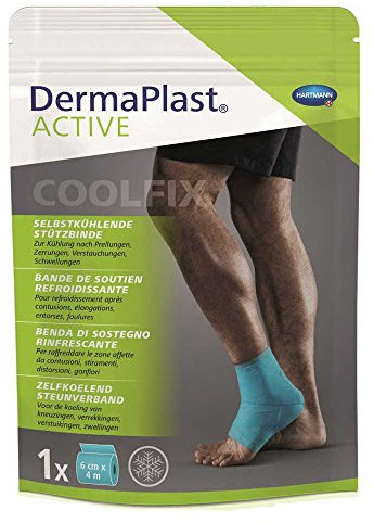 Hartmann DermaPlast CoolFix - Benda refrigerante per il raffreddamento, 6 cm x 4 m