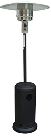 MICHELE SOGARI Stufa a Fungo per Esterno Grigio Termofungo Nero Riscaldante per terrazza e Giardino trasportabile