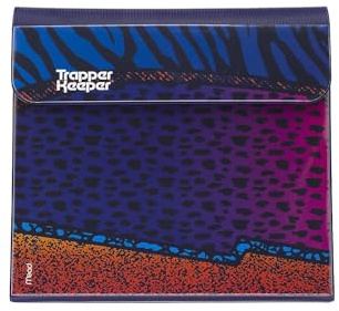 Mead 260038CP1-ECM Trapper Keeper Classeur rétro de 2,5 cm, 2 dossiers et pochette supplémentaire, anneaux en métal et clip à ressort, rangement sécurisé, fournitures scolaires, motif animal