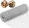 shsyue Chicken Wire Mesh Roll,25M x 40cm Wire Fencing Netting,Strong Mesh Fencing Net for Poultry Pet Rabbit,Garden Fence Animal Barrier,Anti-Rust Galvanized,DIY Craft Projects