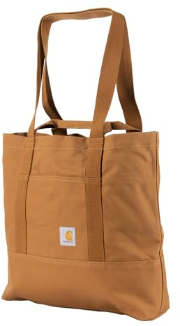 Carhartt Uni 18 L, Festes Baumwollmaterial mit Hand-und Schulterriemen Vertikale 18-Liter-Tragetasche mit Ente, Braun Brown