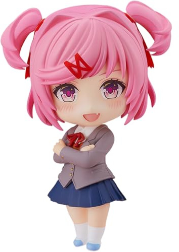 Figurine Natsuki Anime Action Q Édition Visage Interchangeable Modèle avec Accessoires Statue Anime PVC Collection Figurine Jouet Poupée Décorations de Bureau 10 cm