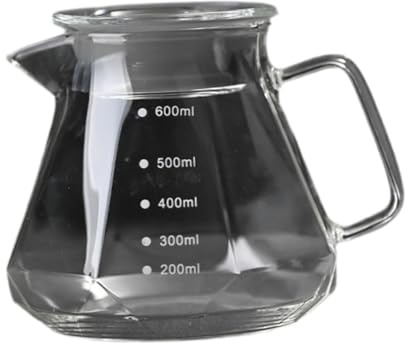 FytStycale Classica Macchina per Caffè Americano in Vetro con Design Ergonomico E Resistenza, Perfetta per L'uso Quotidiano a Casa O in Ufficio, Chiaro