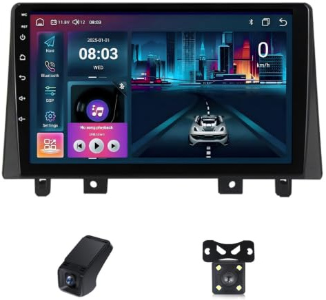Android 14-bilradio för JAC Refine S3 2019/Pekskärmsstereo/8-kärnig Processor/Wi-Fi+4G LTE/Trådlöst CarPlay/Android Auto/Bluetooth 5.0/EQ/FM/AM/RDS-radio/GPS/Delad Skärm(X20)