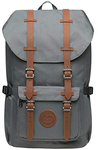 KAUKKO Laptop-Rucksack, funktionelle Outdoor-Tasche für Reisen & Camping, Studentenrucksack für Studenten, Grau Jnl-ep5-11-09, one size, Tagesrucksack