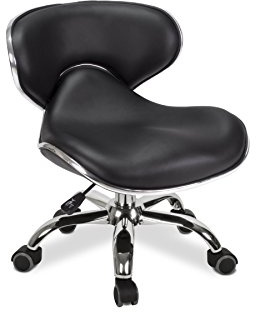 MAYAKOBA UMI Short Stool (Black), Rolling Seat with Adjustable Height 13-15, Perfect for Kids Playing Room, Home Gardening, Kitchen and Garage