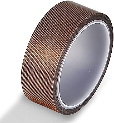 FORTSPANG Cinta adhesiva de teflón, cinta adhesiva de PTFE, cinta aislante de alta temperatura, cinta aislante para máquina de sellado al vacío (40 mm x 10 m)