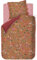 Pip Studio Bettwäsche Good Nightingale Ocker Gold Braun Blumen Zweige Vögel Blüten Baum Streifen Wendedesign Perkal, Größe:135 cm x 200 cm